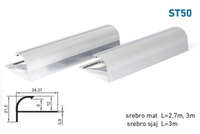 Lajsna za stepeništa i keramiku ST50 - mat 3m