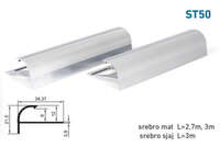 Lajsna za stepeništa i keramiku ST50 - mat 2.7m