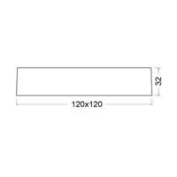 LED panel nadgradni 6W kvadratni beli 3000K - Slika 3