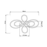 Led plafonjera crna 65W sa daljinskim upravljanjem IP20 - Slika 2