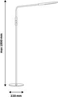 LED podna lampa sa daljinskim REMO 9W 6000K bela Avide - Slika 4