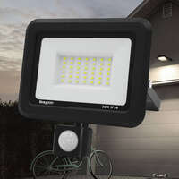 Led reflektor sa senzorom, crni, 30W-6500K-IP54 - Slika 2