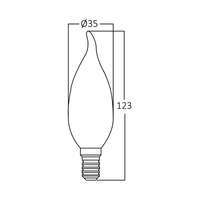 LED sijalica 4W, E14, 3000K - Slika 3