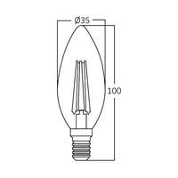 LED sijalica 4W, E14, 2700K - Slika 3