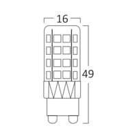 LED sijalica 5W 3000K, G9 - Slika 4