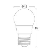 LED sijalica G45, 6,5W, 3000K E27 - Slika 4