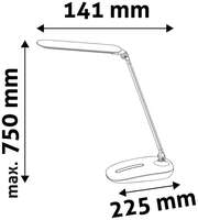 LED stona lampa dimabilna sa adapterom 10W 5000K crna Avide - Slika 4