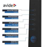 LED stona lampa Office Leather 6W 5000K crna Avide - Slika 2