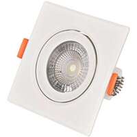 LED ugradna kvadratna spot lampa 5W 3000K Bela