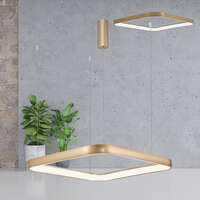 Led visilica kvadratna zlatna 46W-3U1-IP20 - Slika 2