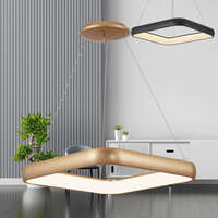 Led visilica kvadratna zlatna 46W-3U1-IP20 - Slika 2