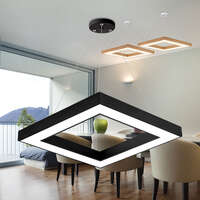 Led visilica sa daljinskom komandom, kvadratna, crna, 45W - Slika 2