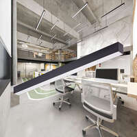 Linearna svetiljka 2MT 60W 4000K crna - Slika 2