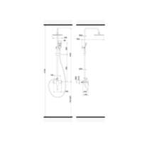 Slavina za kadu sa usponskim tušem SENA 002 LINNI - Slika 2