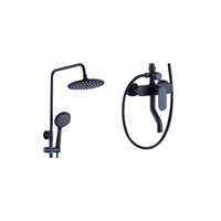 Slavina za kadu sa usponskim tušem TEMZA 002 black LINNI