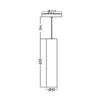 Magnetna visilica 7W crna - Slika 3