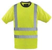 Majica t-shirt visoke vidljivosti s 3 M trakama žuta