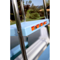 Merdevine nadzemne SP4+4 H1367mm AISI 304 -4step plasticni - Slika 3