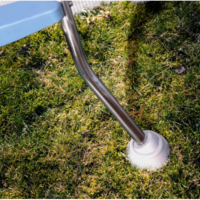 Merdevine nadzemne SP4+4 H1367mm AISI 304 -4step plasticni - Slika 2