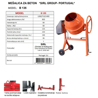 Mešalica za beton B 135 Liv Mont - Slika 3