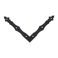 NAD 2 Dekorativni ugaonik 200x200x30x3,0 mm crn