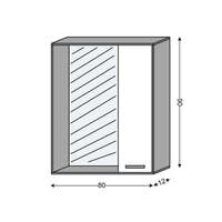 Ogledalo 80 ROMA LINNI grey - Slika 2