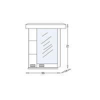 Ogledalo za kupatilo 55 clausa VIENNA LINNI - Slika 2