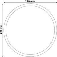 Okrugla lampa (Triton-R) IP65 20W NW 4000K crna - Slika 4