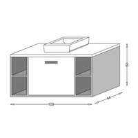 Ormaric 100 VERONA LINNI sonoma - Slika 2