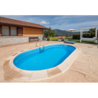 Ovalni montažni bazen GRE ukopni - set 600x320x150 - 10 m3 filter - Slika 3