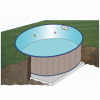 Ovalni montažni bazen GRE ukopni - set 600x320x150 - 10 m3 filter - Slika 5