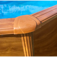 Ovalni montažni bazen GRE Wood - set 7,3X3,75X1,2 - 4m3/h - Slika 2