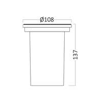 Podna ugradna svetiljka R120-GU10-IP67 - Slika 4