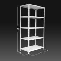 Polica - regal metalni Elegant 2000x920x420mm