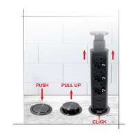 Pop up utičnica 3G 2m crna - Slika 3