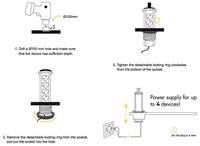 Pop Up utičnica 4G 1.5m 3x1.5 fi100 Entac - Slika 2