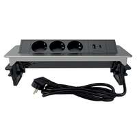 Pop up utičnica horizontalna 3G 2m nikl