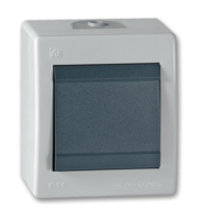 Prekidač jednopolni Power 10A/250V siva