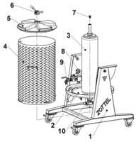 Presa za grožđe na vodu INOX 100L Zottel - Slika 4