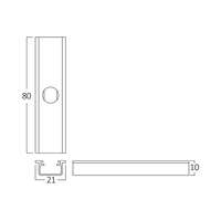 Pribor za viseću montažu crni - Slika 2