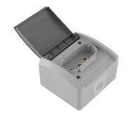 Priključnica dvofazna SETQ 16A/440V siva