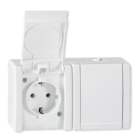 Priključnica dvopolna dvostruka Power 16A/250V por. jezgro