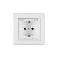 Priključnica dvopolna sa poklopcem i polikarbonatskim jezgrom Prestige