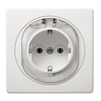 Priključnica dvopolna sa poklopcem i polikarbonatskom jezgrom EON