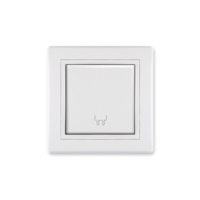 Priključnica dvopolna sa poklopcem i porcelanskim jezgrom Prestige