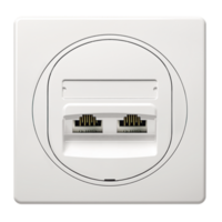 Priključnica komunikacijska dvostruka RJ45 Cat6, UTP, Keystone EON