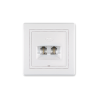 Priključnica telefonska dvostruka RJ12 6/4 sa dve odvojene linije Prestige