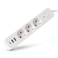 Produžni kabl sa prekidačem 3G+3USB 1.5m 3x1.5 Entac