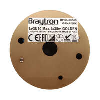 Rozetna 5510 okrugla zlatna GU10 - Slika 3