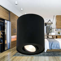 Rozetna 8010 okrugla crna GU10 - Slika 2